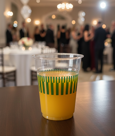 10oz Flat Shape PET Cup