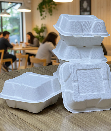 Bagasse Clameshell (9x9)