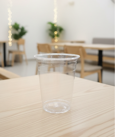 16oz Flat Shape PET Cup