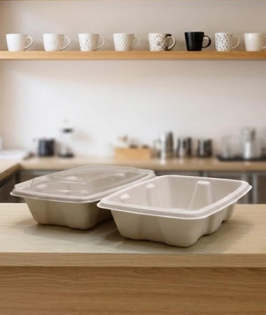 500ml Rectangular Container with PET Lid